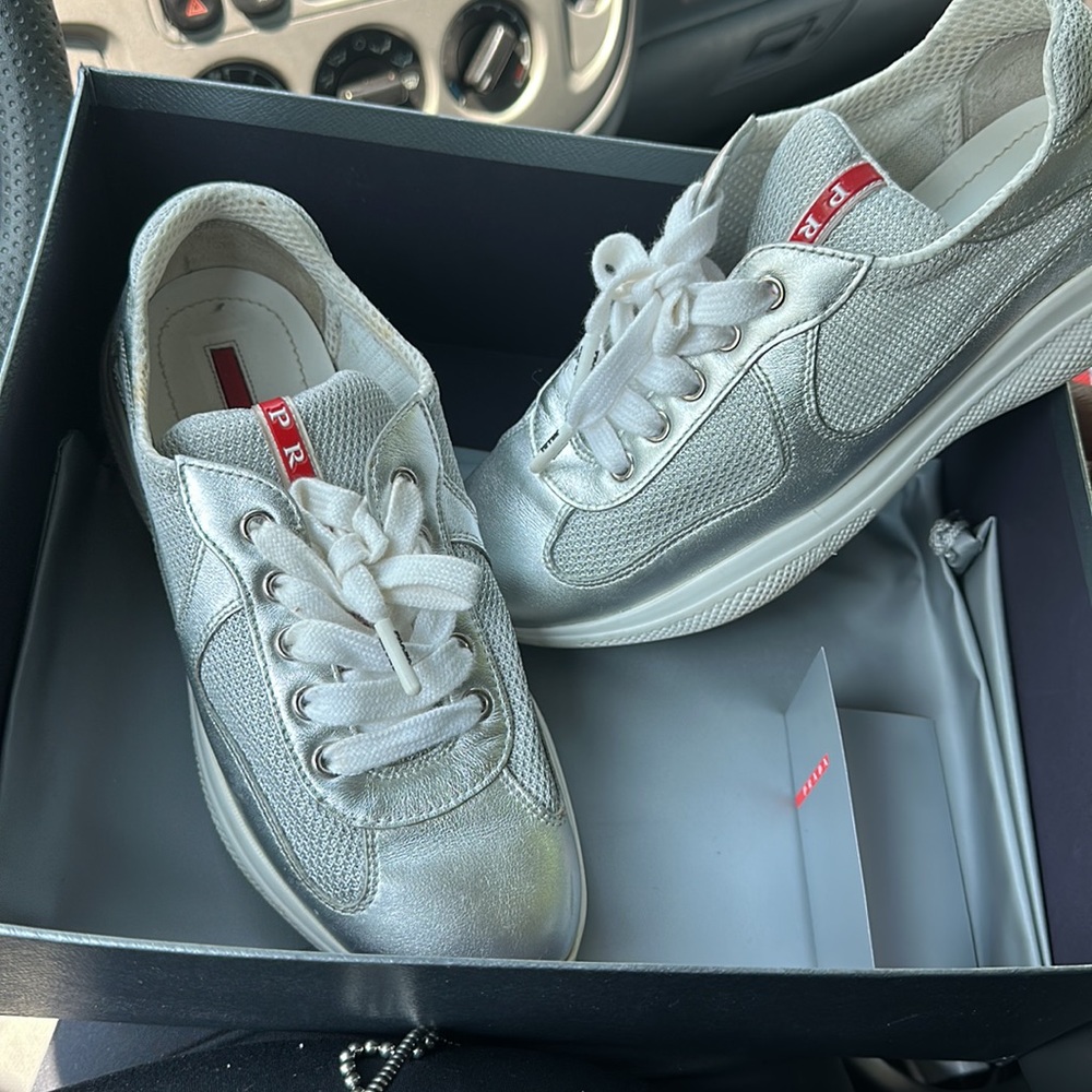 Silver Prada shoes - Picture 2 of 3